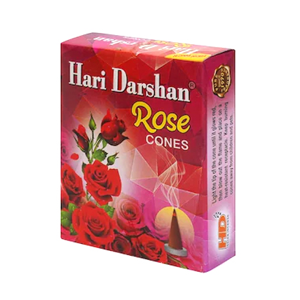 Hari Darshan Dhoopbatti Rose Cones